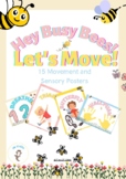 Busy Bees Sensory Motor Breaks/Posters Bulletin Boards Classrooms