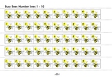 Busy Bees Set 3 - Number line and dice