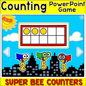 Preview of Sequencing, Subitizing & Counting Game - Numbers 1-20 Math Center or Whole Class