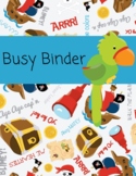 Busy Binder Cover - Pirate - White