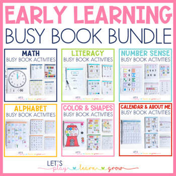 Preview of Busy Binder Early Learning Bundle Busy Book