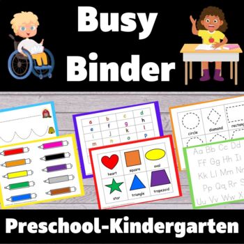 Busy Binder | Morning Binder For Preschool/Prekindergarten/Kindergarten