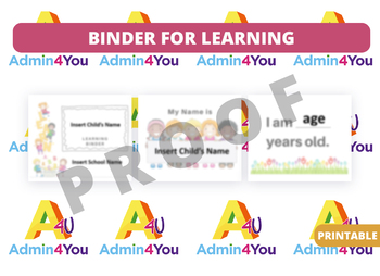 Preview of Busy Binder for Learning