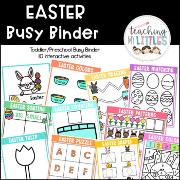 Preview of Busy Binder for Toddler and Preschool | Easter Busy Book | Interactive Book