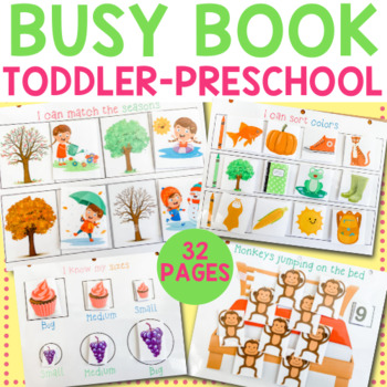 Preview of Learning Binder for Toddler and Preschool - Quiet Book / Busy Binder