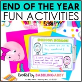 End of Year Activities for Kindergarten, First Grade (1st), & Second Grade (2nd)