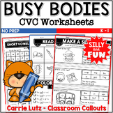 Short Vowels Worksheets Fun CVC Activities