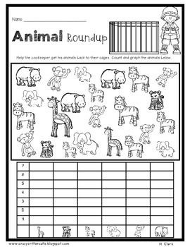 Animals: Math & Literacy Printables, Print & Go~ Morning Work, Homework