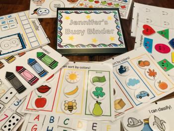 Preview of Busy Book Binder: Toddler and Preschool Early Learning Activity Book