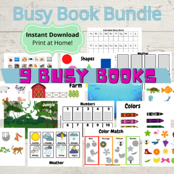 Preview of Busy Book Bundle, Busy Binder