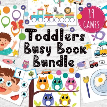Preview of Busy Book Bundle for Toddlers, Printable Busy Bag Pdf