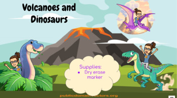 Preview of Busy Book "Volcanoes & Dinosaurs"