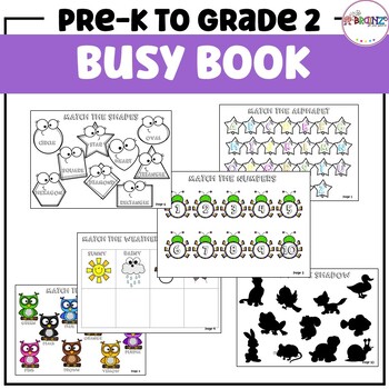 Preview of Busy Book for Toddlers | Motor Skills & Language Development