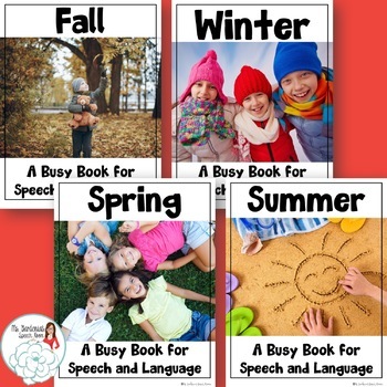 Preview of Busy Books for Speech and Language: Seasonal Bundle