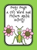 Busy Bugs - An Insect Themed CVC Word and Picture Match Activity
