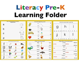 Literacy Preschool-kindergarten Learning Folder
