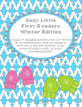 Preview of Independent Busy Work for First Grade Math & Literacy Skills review