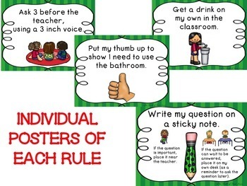 BUSY TEACHER INDEPENDENT WORK RULES--FOR READ WORKSHOP, WRITER'S ...