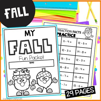 busy work packets for first and second grade by teaching second grade