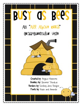 Preview of Busy as Bees - All About Bees Cross-Curricular Unit