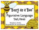 Busy as a Bee Figurative Language Task Cards