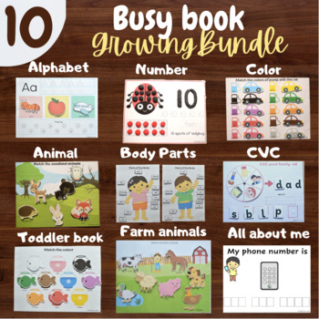 Preview of Busy book/Busy binder (growing bundle)