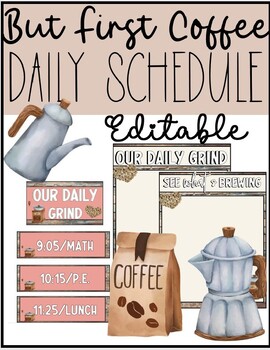 Preview of But First Coffee Daily Schedule