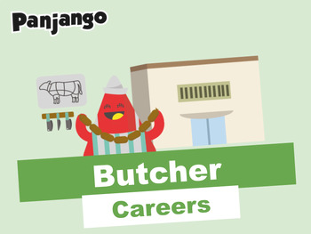 Preview of Butcher - Career Exploration PowerPoint and Worksheet