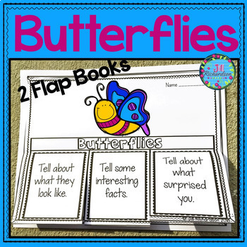 Preview of Spring Bulletin Board - Butterflies Writing Flap Books! Insects ESL Spring