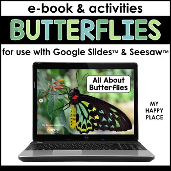 Preview of Butterfly Activities and E-book for Google Slides and Seesaw - Digital Activity