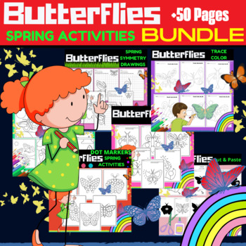 Preview of Butterflies BUNDLE for Spring Activities + Bonus #1