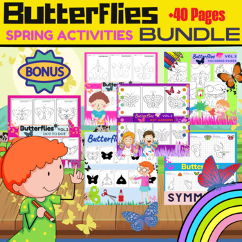 Preview of Butterflies BUNDLE for Spring Activities + Bonus #2