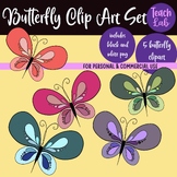 Butterflies Clip Art Set