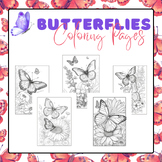 Butterflies Coloring Pages | Spring Time Activities