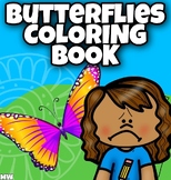 Butterflies Coloring Pages, spring, fun, mindfulness, calm