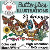 Butterflies Clipart by Clipart That Cares