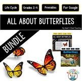 Butterflies & Life Cycle of Butterfly Activities Bundle {B
