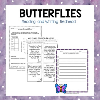 Preview of Butterflies Multidisciplinary Activities