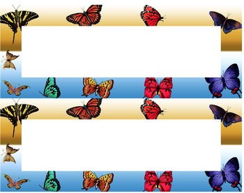 Printable Butterfly Name Tags Name Tag Templates Prin - vrogue.co