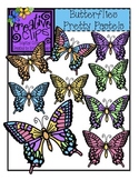 Butterflies Pretty Pastels {Creative Clips Digital Clipart}