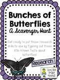 Butterflies - Scavenger Hunt Activity and KEY