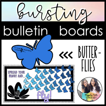 Preview of Butterflies | Spread Your Wings and Fly - Bursting Bulletin Board Kit