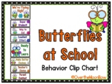 Butterflies at School | Behavior Clip Chart