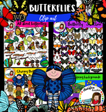 Butterflies bundle clip art- 204 items!!