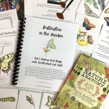 Preview of Butterflies in the Garden Art + Baking Unit Study w/ Swallowtail Life Cycle
