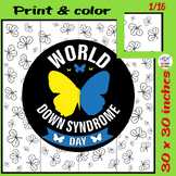 World Down Syndrome Day Collaborative Poster Coloring & Pu