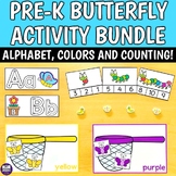 Butterfly Activity Bundle - PreK Spring Bug Alphabet, Colo