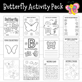 Preview of Butterfly Activity Pack