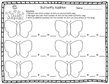 butterfly addition by janes jewels teachers pay teachers