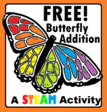 FREE Butterfly Addition Math Practice Worksheet Mascot Math
